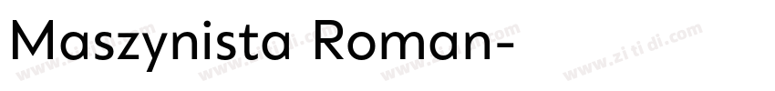 Maszynista Roman字体转换